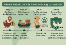 Brazil Bird Flu Case Ruled Out at Commercial Farm: Signs of Strong Containment Brazil bird flu case ruled out